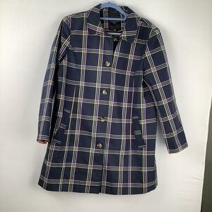 Talbots Plaid A Line Mac Jacket Coat womens size‎ XL Petite fully lined
